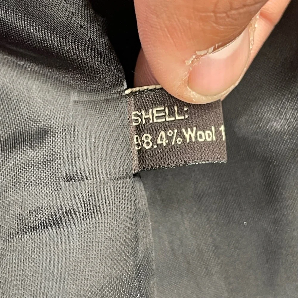 Giorgio by Giorgio Cosani Suit Mens 42L 34W Black Wool Cashmere Blazer Pants